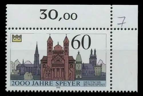 BRD 1990 Nr 1444 postfrisch ECKE-ORE 85BD72