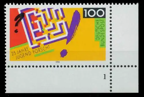 BRD 1990 Nr 1453 postfrisch FORMNUMMER 1 85BE92