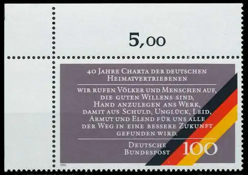 BRD 1990 Nr 1470 postfrisch ECKE-OLI S762F3A