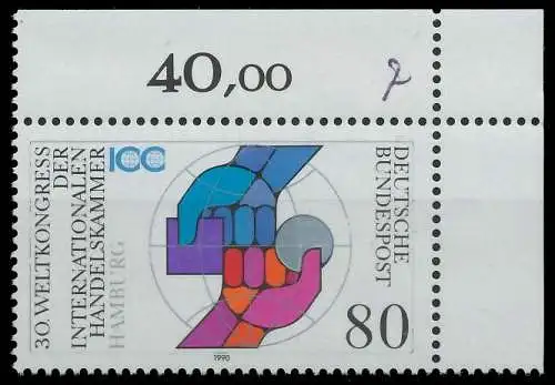 BRD 1990 Nr 1471 postfrisch ECKE-ORE 85C102