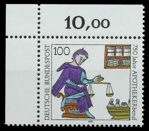 BRD 1991 Nr 1490 postfrisch ECKE-OLI 85C2B6