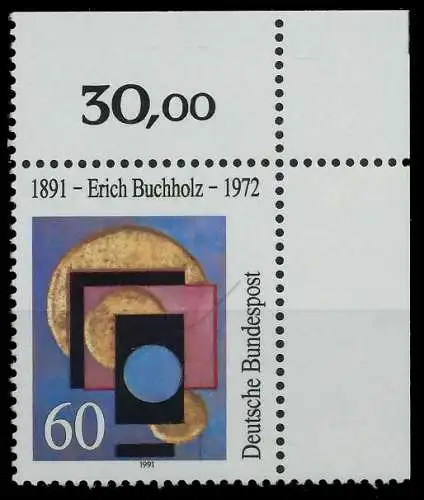 BRD 1991 Nr 1493 postfrisch ECKE-ORE S7631BE