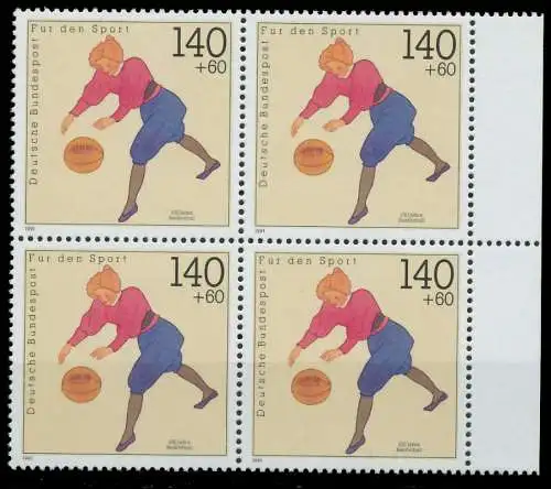 BRD 1991 Nr 1501 postfrisch VIERERBLOCK SRA 85D3D6