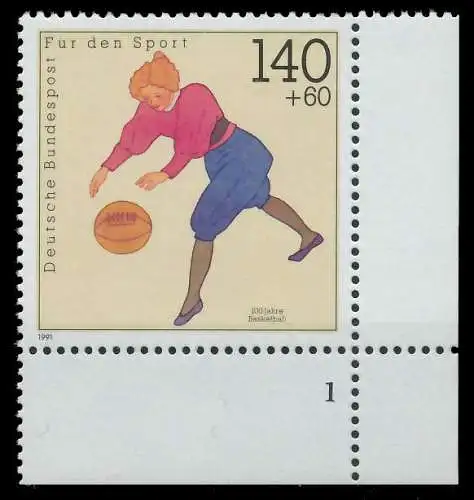 BRD 1991 Nr 1501 postfrisch FORMNUMMER 1 S7632AE
