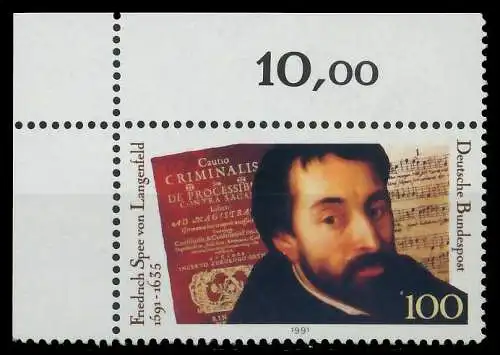 BRD 1991 Nr 1503 postfrisch ECKE-OLI S7632E6