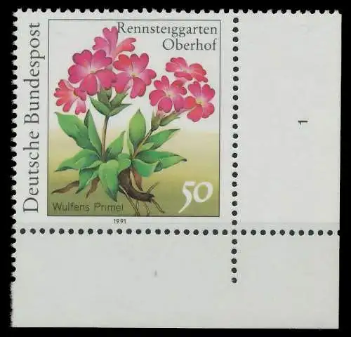 BRD BUND 1991 Nr 1506 postfrisch FORMNUMMER 1 85D486