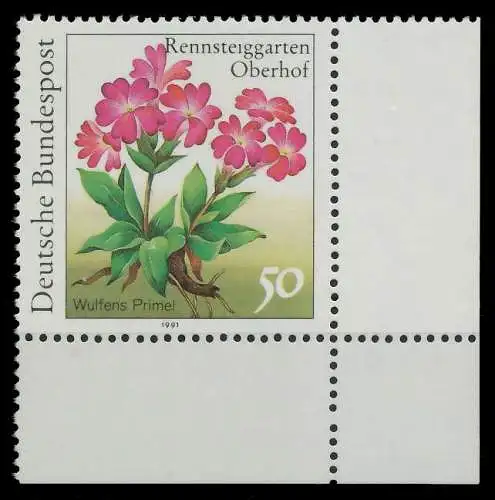 BRD 1991 Nr 1506 postfrisch ECKE-URE 85D48E