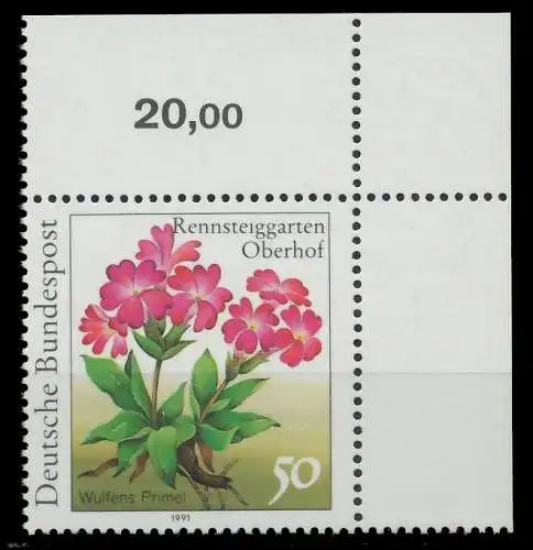 BRD 1991 Nr 1506 postfrisch ECKE-ORE 85D49E