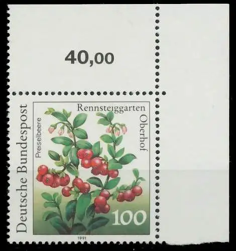 BRD BUND 1991 Nr 1508 ndgz postfrisch ECKE-ORE 85D4D2