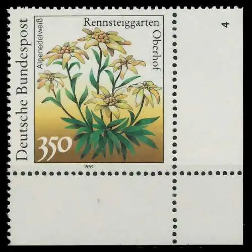 BRD 1991 Nr 1509 postfrisch FORMNUMMER 4 85D4DE