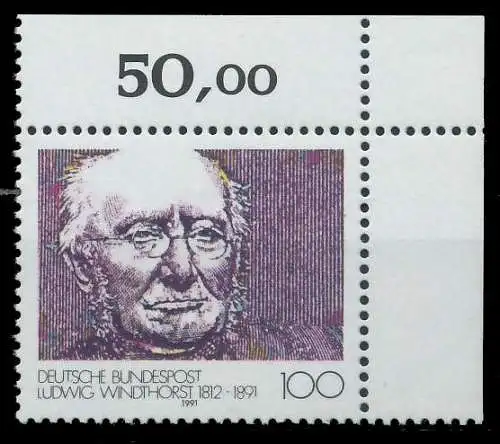 BRD 1991 Nr 1510 postfrisch ECKE-ORE 85D526