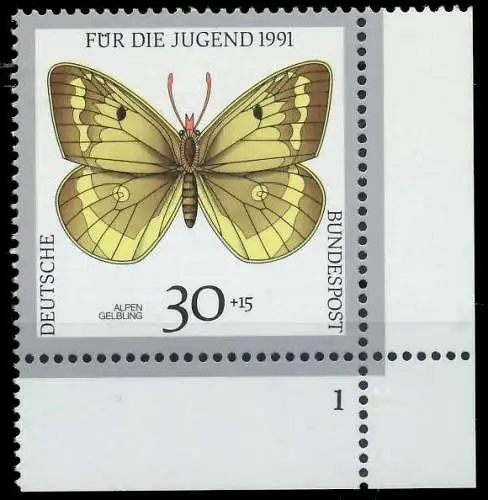BRD 1991 Nr 1512 postfrisch FORMNUMMER 1 85D54E