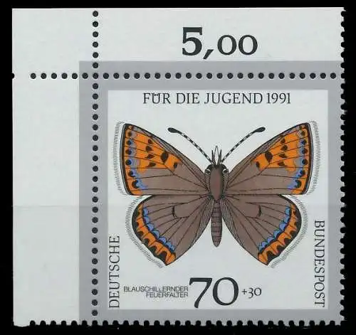 BRD 1991 Nr 1515 postfrisch ECKE-OLI S76348E