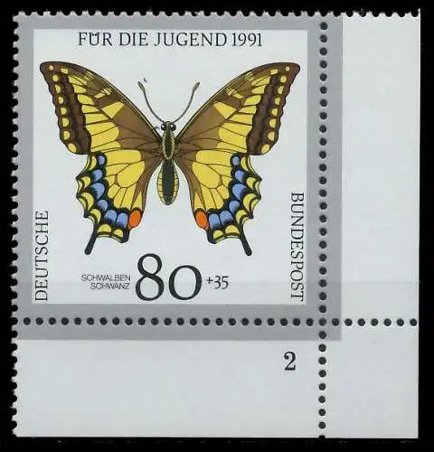 BRD 1991 Nr 1516 postfrisch FORMNUMMER 2 85D612