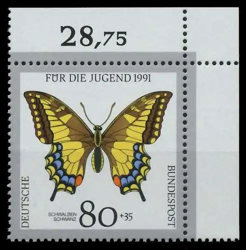 BRD 1991 Nr 1516 postfrisch ECKE-ORE 85D61E