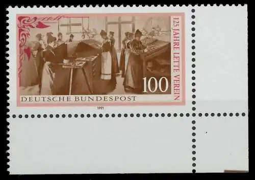 BRD 1991 Nr 1521 postfrisch ECKE-URE 85D6B6
