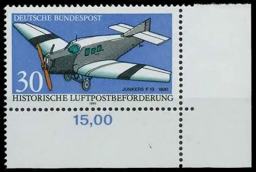 BRD 1991 Nr 1522 postfrisch ECKE-ORE 85D6CE