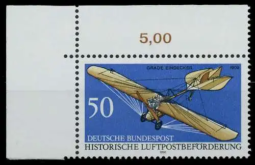 BRD 1991 Nr 1523 postfrisch ECKE-OLI S7635CA