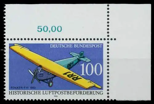 BRD 1991 Nr 1524 postfrisch ECKE-ORE 85D726