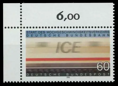BRD 1991 Nr 1530 postfrisch ECKE-OLI 85D80E