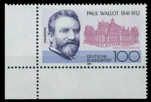 BRD 1991 Nr 1536 postfrisch ECKE-ULI S765E92