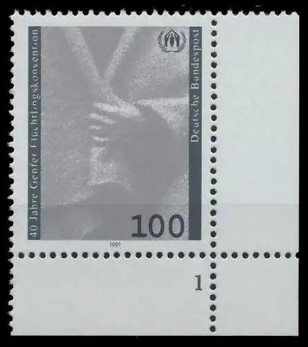 BRD 1991 Nr 1544 postfrisch FORMNUMMER 1 85D912