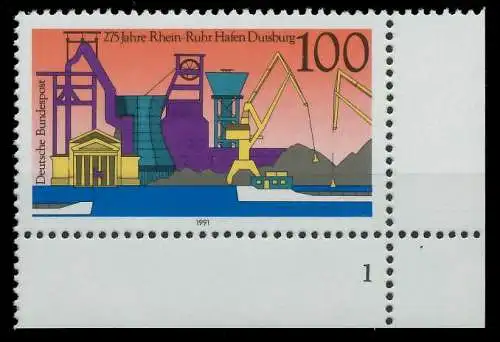 BRD 1991 Nr 1558 postfrisch FORMNUMMER 1 85DAAE