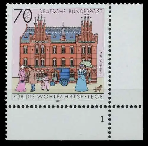 BRD 1991 Nr 1565 postfrisch FORMNUMMER 1 S7661FA