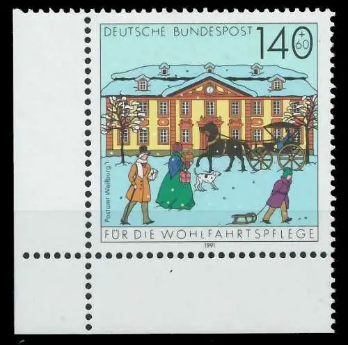 BRD 1991 Nr 1568 postfrisch ECKE-ULI 85EC06