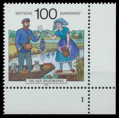 BRD 1991 Nr 1570 postfrisch FORMNUMMER 1 S7662DE