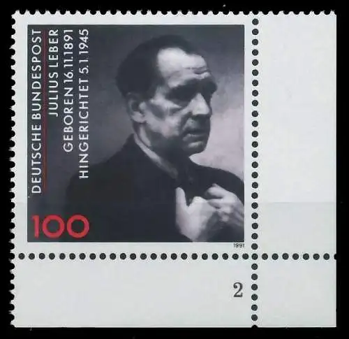 BRD 1991 Nr 1574 postfrisch FORMNUMMER 2 85ECCE