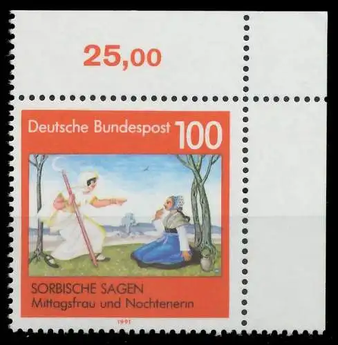 BRD BUND 1991 Nr 1577 postfrisch ECKE-ORE S7663CA