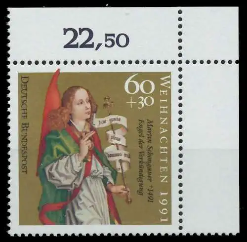 BRD 1991 Nr 1578 postfrisch ECKE-ORE 85ED76