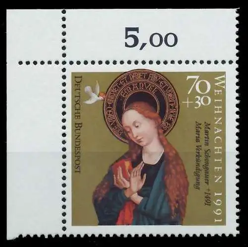 BRD 1991 Nr 1579 postfrisch ECKE-OLI S766422