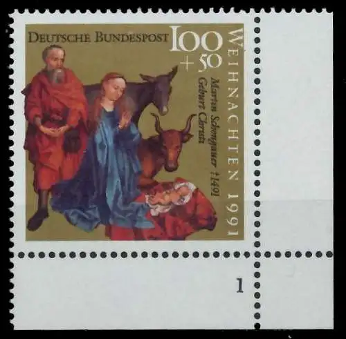 BRD 1991 Nr 1581 postfrisch FORMNUMMER 1 85EDB6