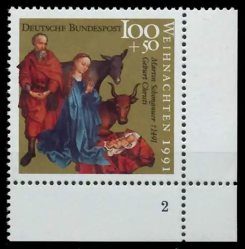 BRD 1991 Nr 1581 postfrisch FORMNUMMER 2 85EDBA