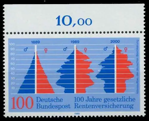 BRD 1989 Nr 1426 postfrisch ORA S7664FA