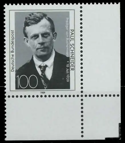 BRD 1989 Nr 1431 postfrisch ECKE-URE S76650A