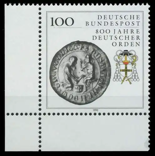 BRD 1990 Nr 1451 postfrisch ECKE-ULI 85EE82