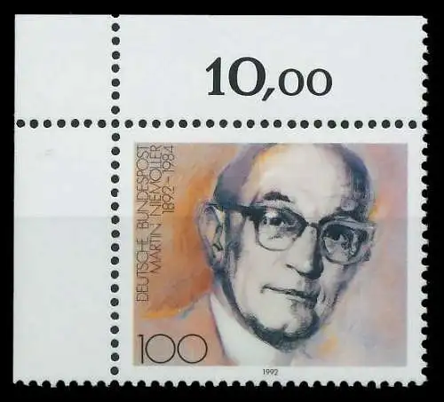 BRD 1992 Nr 1584 postfrisch ECKE-OLI S76652E