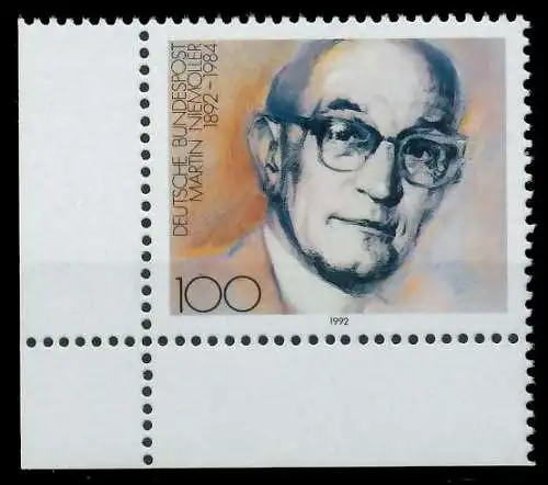 BRD 1992 Nr 1584 postfrisch ECKE-ULI S76653E