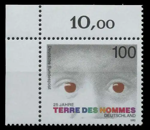 BRD 1992 Nr 1585 postfrisch ECKE-OLI 85EECA