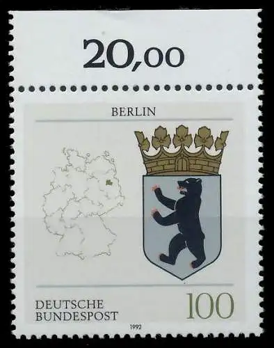BRD 1992 Nr 1588 postfrisch ORA 85EF5A