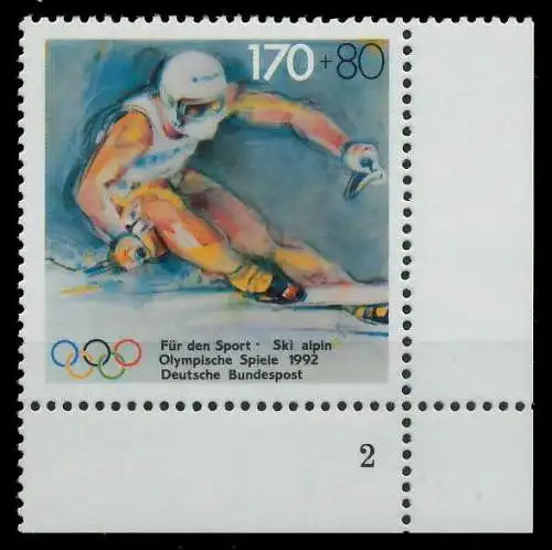 BRD 1992 Nr 1595 postfrisch FORMNUMMER 2 85F042
