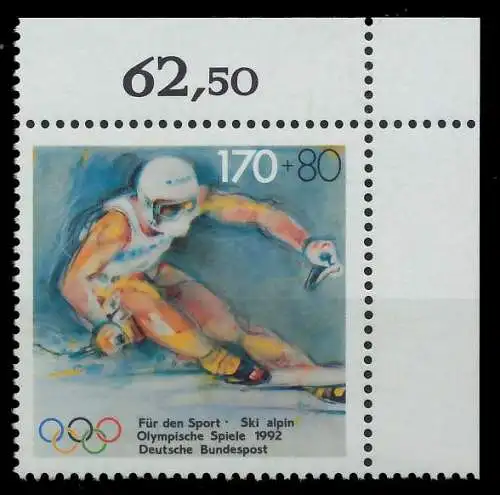 BRD 1992 Nr 1595 postfrisch ECKE-ORE 85F052
