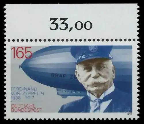 BRD 1992 Nr 1597 postfrisch ORA 85F076