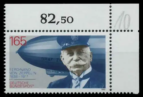 BRD 1992 Nr 1597 postfrisch ECKE-ORE 85F07A