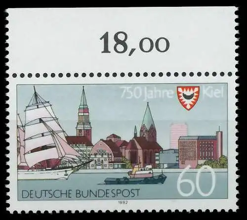 BRD 1992 Nr 1598 postfrisch ORA 85F0A2