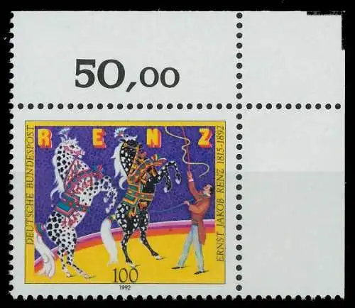BRD 1992 Nr 1600 postfrisch ECKE-ORE 85F0D6