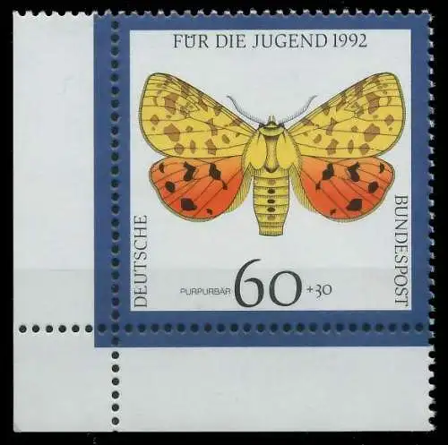 BRD 1992 Nr 1602 postfrisch ECKE-ULI 85F11A